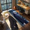 Tapis Tapis Anime Jujutsu Kaisen Tapis Grande Surface Tapis de Sol Antidérapant Lavable Pièce de Gamer Chambre à Coucher Décoration de Maison