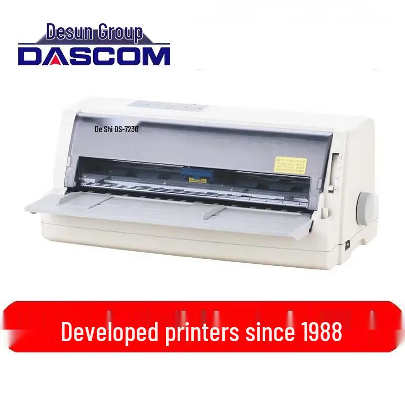 Dascom DS-7230 24-Pin Flatbed Passbook & Receipt Printer CN plug (adapter included)