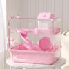 Cușcă Hamster DIY Panoramică Transparență Ridicată Păstrează Căldura Plastic Pătrat Animale Mici Vilă Mare Habitate pentru Iarnă