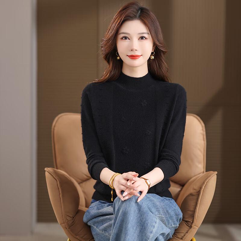 Women's Autumn/Winter Mock Neck Knit Sweater