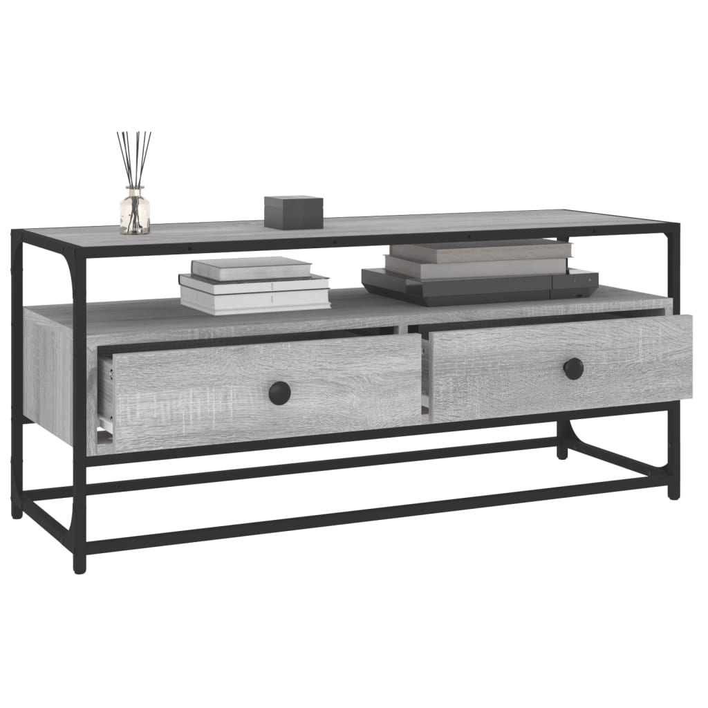TV Cabinet Gray Sonoma 100x35x45 cm Particleboard