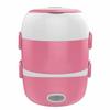 Stainless Steel Thermal Food Container Travel Portable Heater Food Warmer Steamer  Car Use