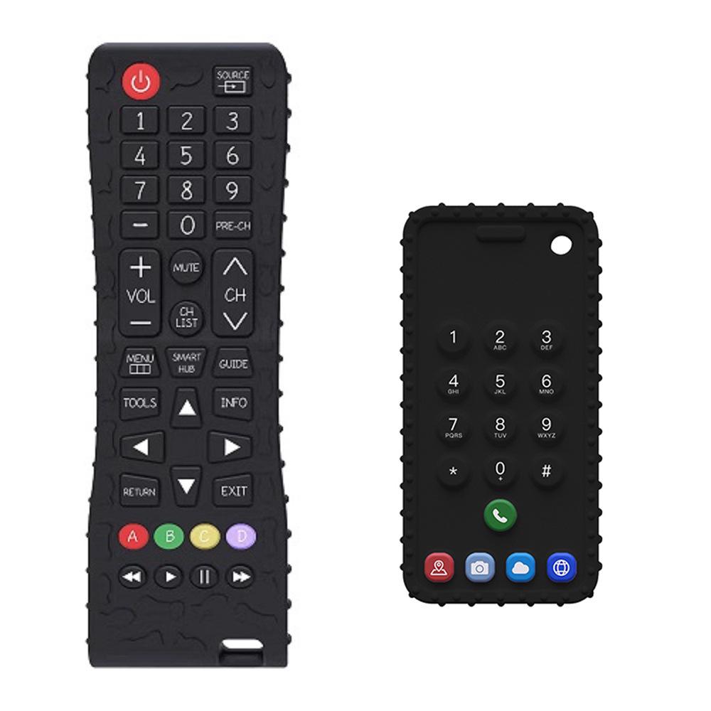 Silicone Teether Remote Control Toy for Babies 6+ Months