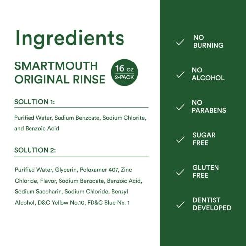 SmartMouth Original Activated Mouthwash Mint 16 FL Oz by SmartMouth