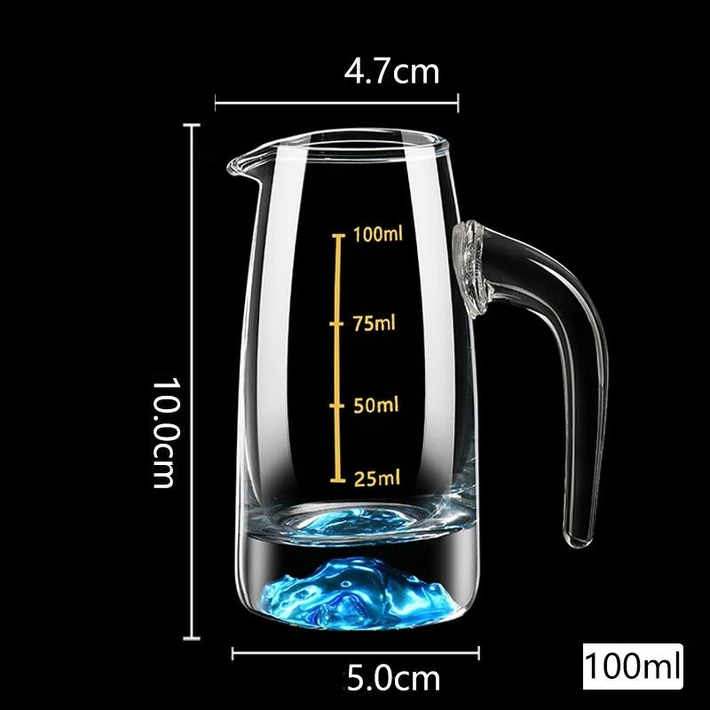 Crystal Liquor Spirits Shot Glasses Share Pot with Scale Wine Glasses Whiskey Glass Spirits Vodka Brandy Wine Dispenser