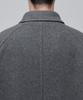 Musinsa Standard Cashmere Blend Oversized Balmacaan Coat [Medium Grey]