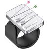 1pc Magnetic Pin Cushion Wristband, 3 Colors Wrist Sewing Pincushion Strap, Magnetic Pin Holder Wristband for Sewing Accessory Braiding Hair Styling