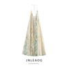 Jnleaog Autumn New Women Clothes Western Style French Style Flowers Print Patchwork Dress 2826127