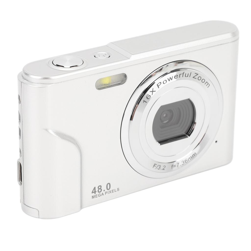 Digital Camera 1080P 48MP Autofocus 16x Digital Zoom 2.4 Inch Screen Rechargble Compact Camera for Adult Beginner
