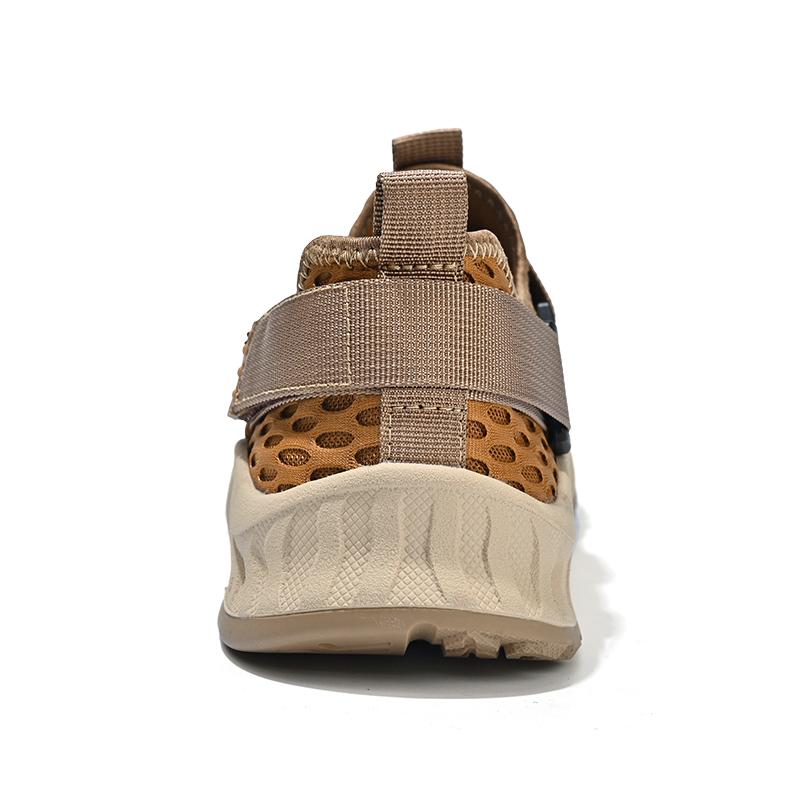Summer Shoes New Sandals Handmade Mesh Leather Breathable Sandals 38-46