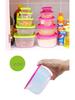 Square & Round Plastic Lunch Containers Set - Sealed, Compartmentalized, Freshness-Preserving Storage Boxes.