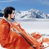 Multi-pack emergency sleeping bags, orange, drawstring bag, portable, suitable for outdoor camping