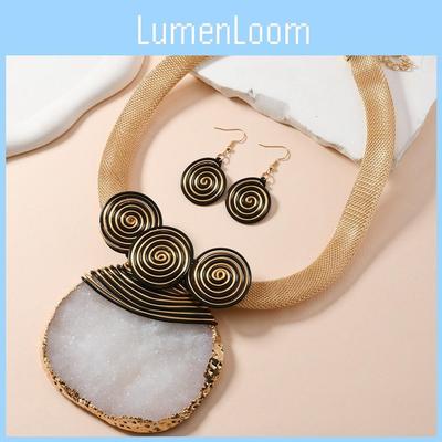 With Geometric Quadrilateral Design Resin Jewelry For Winter 2024