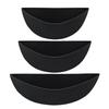 Felt Half Round Wall Hanging Basket Liners 3 Pack For Box Style Planters Fence Baskets And Wire Hanging Holders