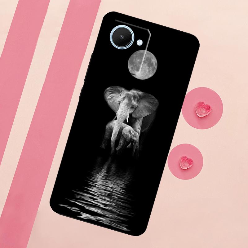 Elephant Baby Nature For Realme C67 C75 C63 C61 C71 C55 C51 C65 C53 10 11 12 13 14 15 Pro Plus GT6 GT7 Pro Case