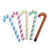 Hanging Ornaments Santa Claus Walking Stick Christmas Candy Cane Inflatable Toys Crutch Balloons
