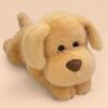 Cartoon Gentle Dog Stuffed Animal Pillow Adorable Yellow Puppy Black Golden Stuffed Animal Home Decor Present great for daily use