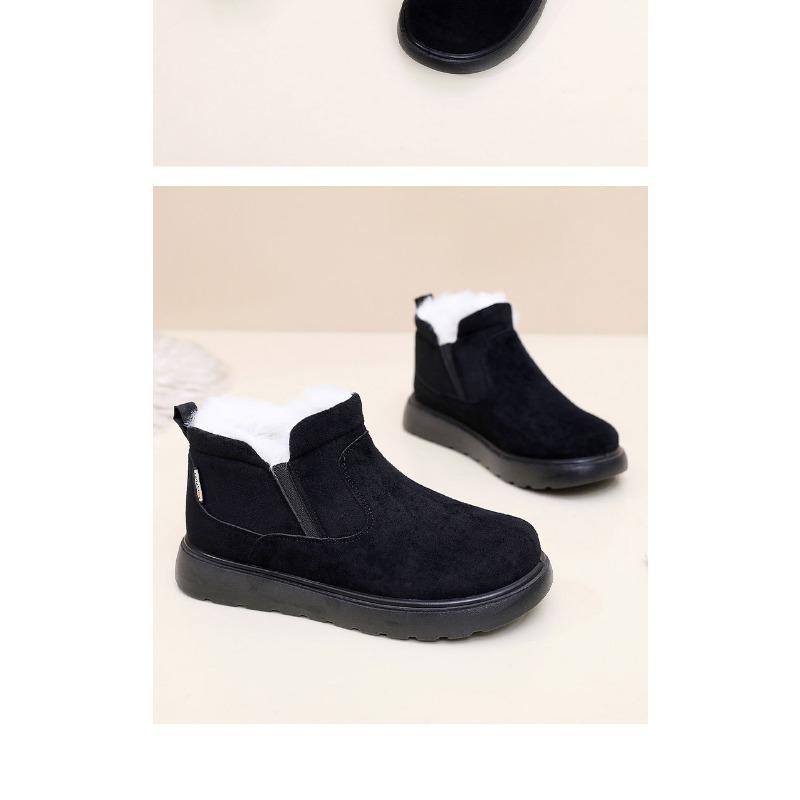 Women's Winter Snow Boots Faux Fur Lined Slip-Resistant Comfortable Casual Shoes with Arch Support Lightweight Warm Outdoor Walking Shoes for Women