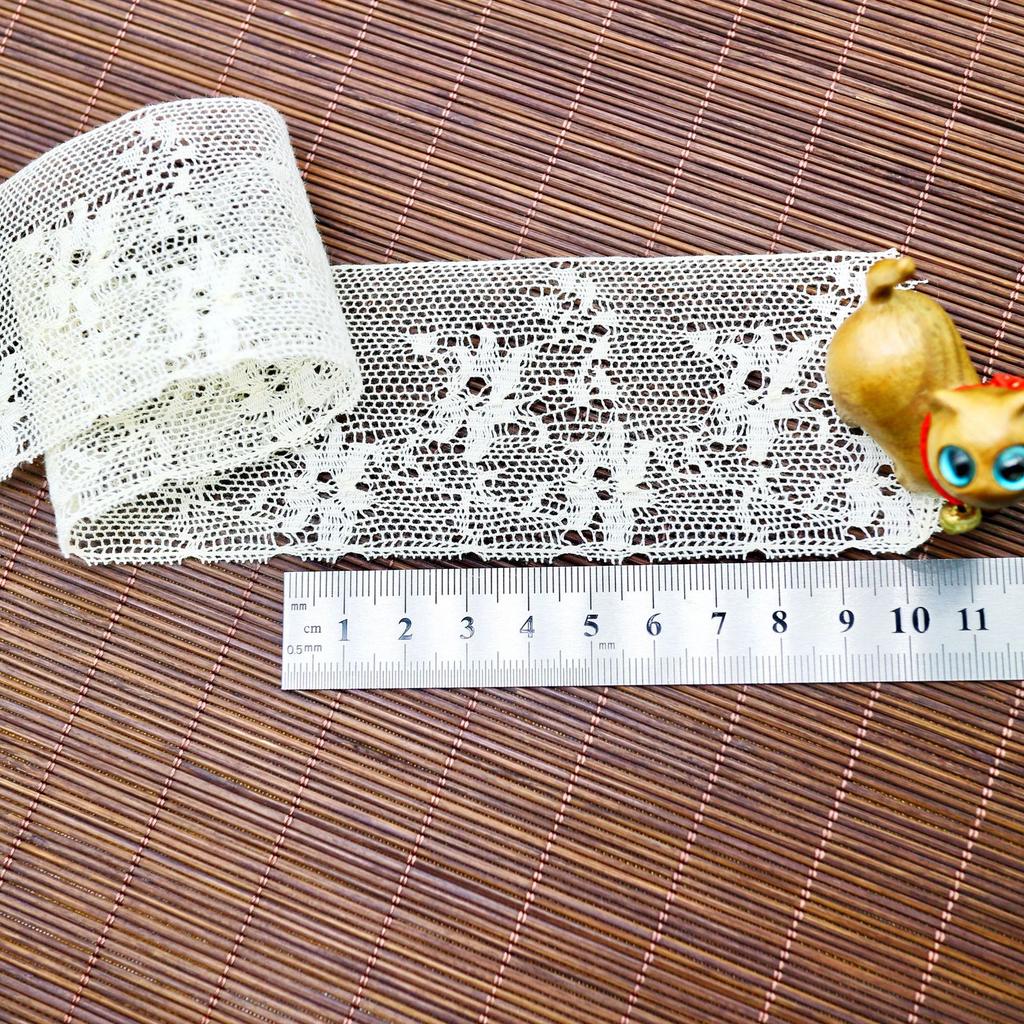Single-Sided Lace Fine Thread Cotton Lace, Waist Clothing Shirt Decorative Lace 5 Cm Lace