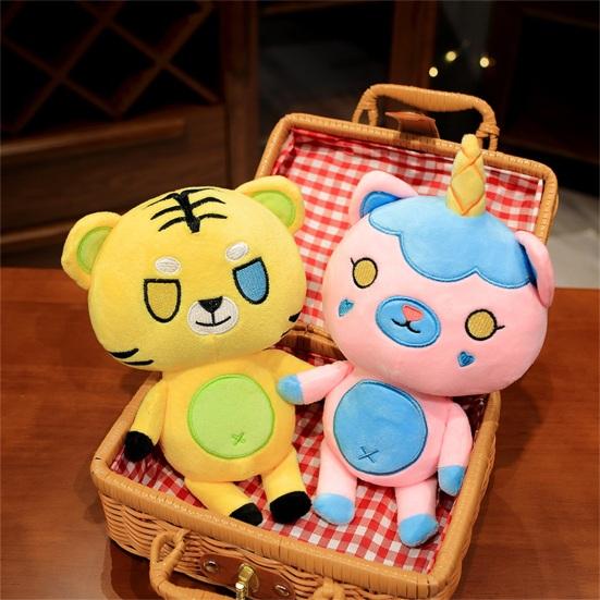 Funneh Plüschpuppe Hohe Simulation Atmungsaktiv Dekoratives Spielzeug Cartoon Funneh Stoffpuppe Kissen Teddybär für Kinder