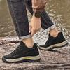 Men's Breathable Genuine Leather & Mesh Hidden Elevator Casual Sneakers Lift Outdoor Sports Work Hiking Height Increasing Shoes