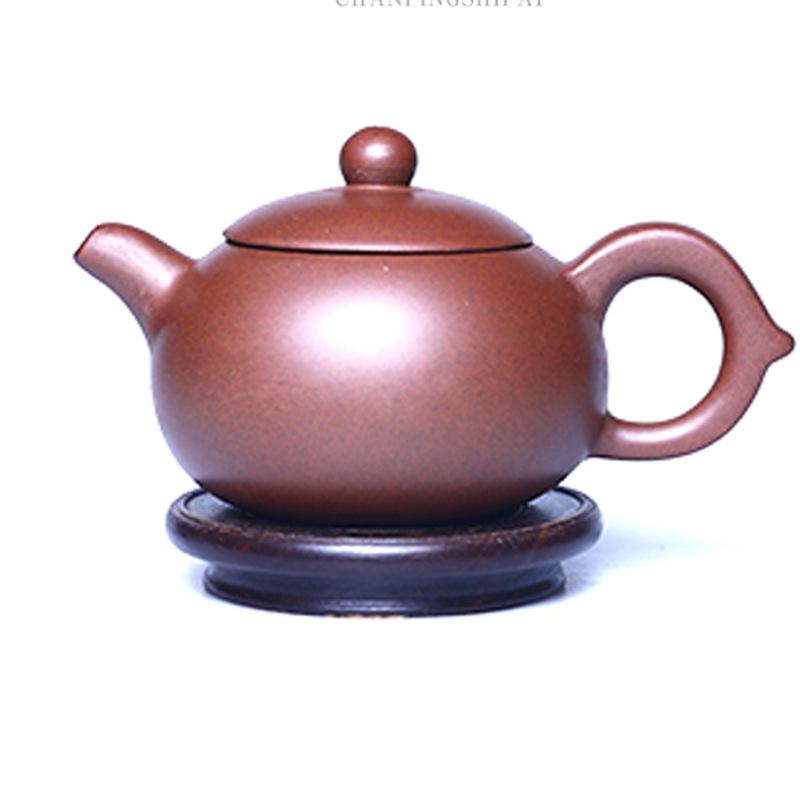 Tetera semihecha a mano con mineral crudo, tetera de arcilla morada para té, tetera Puer y juego de tazas, tetera Gaiwan oriental marroquí.