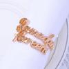 Pack of 6 Exquisite Napkin Rings Ramadans Kareem Napkins Holder Islamic Napkin Buckles for Home Dining and Parties