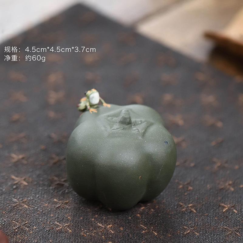 1PC Lucky Purple Clay Small Frog Statue Tea Pet Tea Art Ornaments Chinese Kung Fu Tea Handicrafts Ceremony Decor Accessories