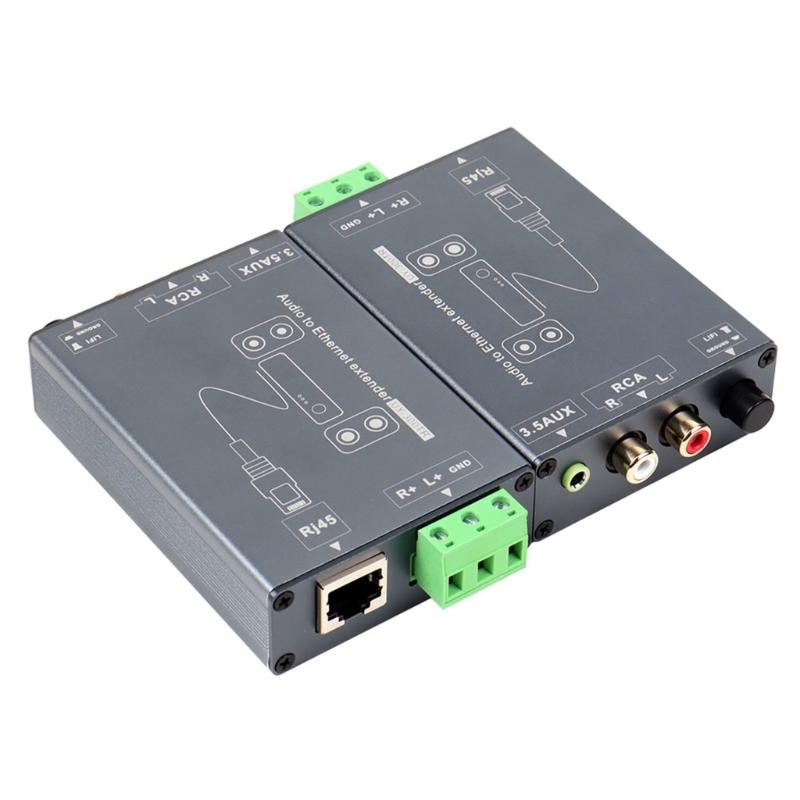 

3.5mm Jacks to RCAs Plugs Stereo Sound Extender Cat5e Cat6 Cable for Enhances Sound Quality in Home Theater Environment 1