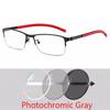 Titanium Alloy Photochromic Myopia Eyeglasses Women Men Prescription Spectacles Eyewear -0.5 -0.75 -1 -1.25 -1.5 -2 -2.5 To -6