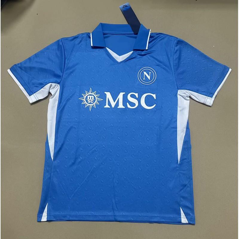 Maglia da Calcio Napoli 2023-24 Casa Trasferta Portiere Edizione Campione Commemorativa Cotone