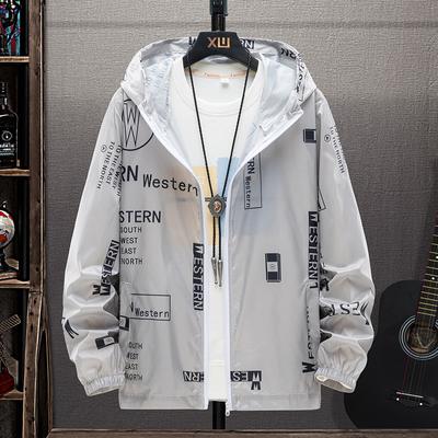 New Arrival Men's Summer Lightweight Sunscreen Jacket Breathable Oversized Fishing Wear UV Protection