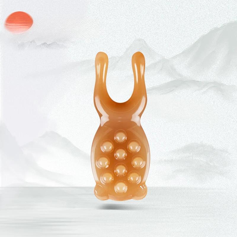 Face Lifting Guasha Resin Scraping Massage Facial Scraper Tool Eye SPA Massage Plate Reduce Puffiness Nose Lifting Nose Massager