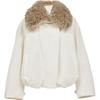 Women's Duck Down Jacket with Wool Fur Collar