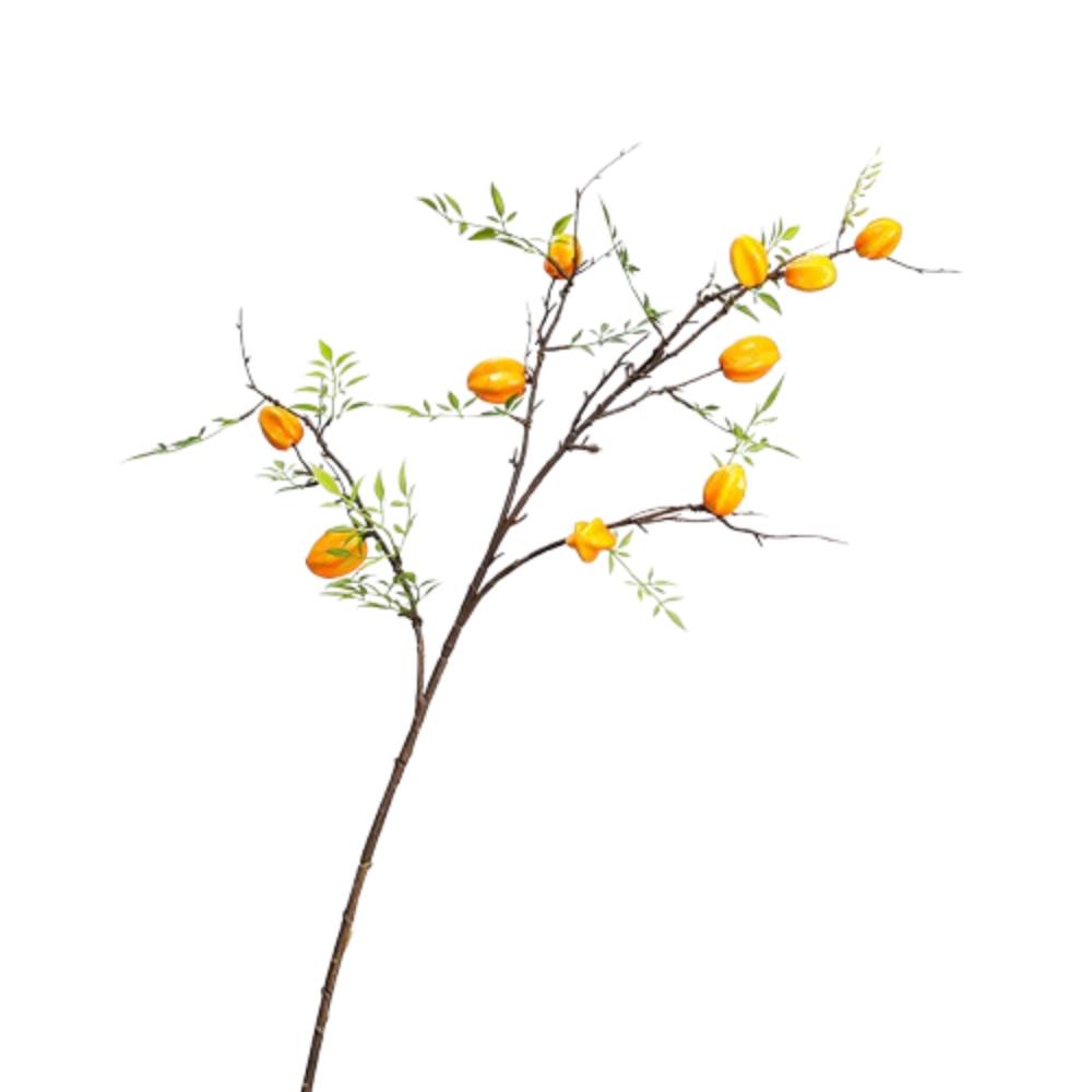 

10 Fruits Artificial Starfruit Fruit Plastic Fake Plants Holiday Party Wedding оранжевый