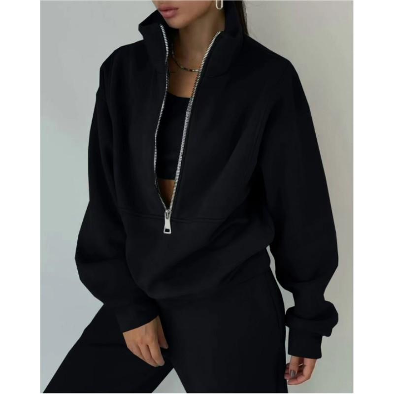 Women's Autumn Solid Color Set Vest + Jacket + Pants Three Piece Jacket Bottom Shirt Pants Set