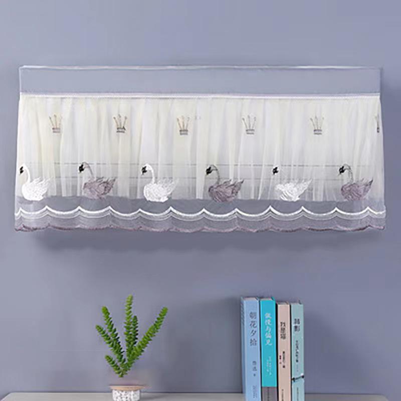 

Wall Mounted Air Conditioner Dust Cover Prevent Direct Blowing Hanging Wind Shield Curtain Anti-Dust Air Conditioning Cover