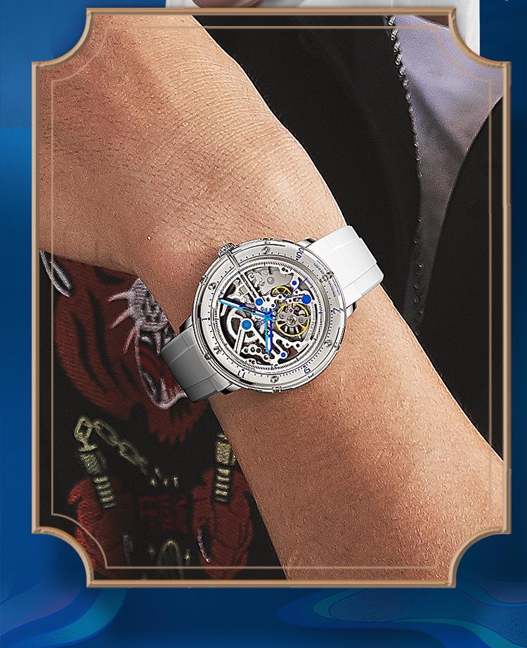 Solon Men's 2021 Automatic Glazed Transparent Mechanical Watch