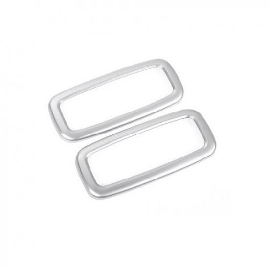 Fit For BMW 7 Series 2016- Matte Silver Rear Reading Light Cover Trim 2PCS