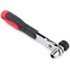 1/4" Wrench Screwdriver Ratchet Handle with Interchangeable Driver Bits and Hex Socket Ratchet Wrench Sockets Tool Sets Red+Black