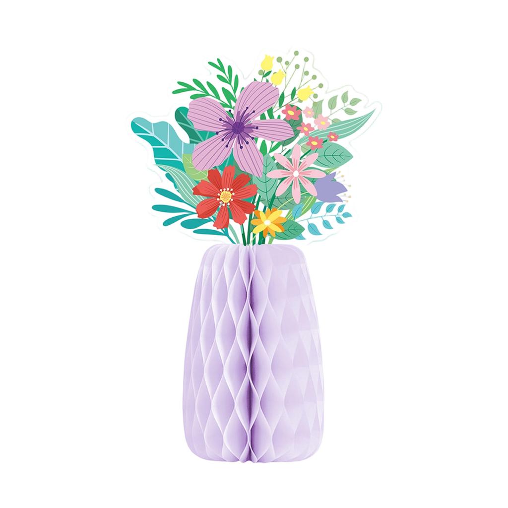 Colored Paper Vase Honeycomb Holiday Decoration for Easter Tabletop Centerpieces Wedding Receptions Festival Decoration