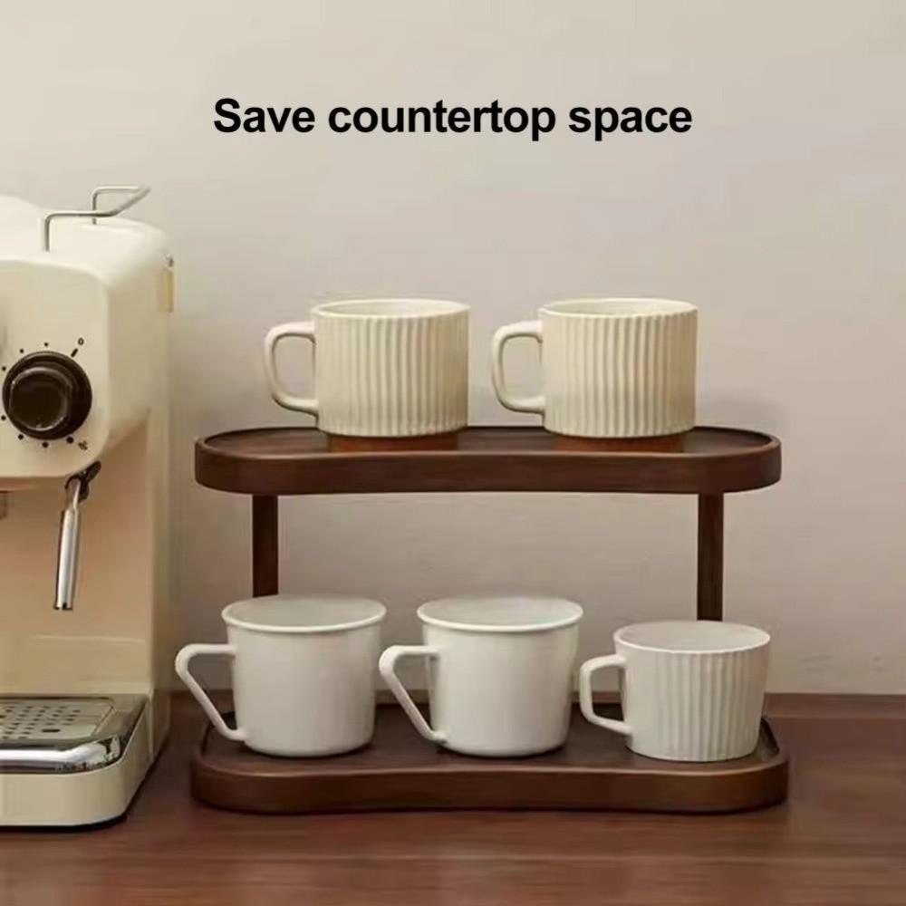 Wooden Desktop Storage Rack Minimalist Spice Jar Storage Holder Display Rack  Jewelry Storage