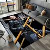 TWD Walking Dead Rick Daryl Horror TV Carpet Rug for Living Room Bedroom Home Sofa Decoration,Kids Area Rug Non-slip Floor Mat