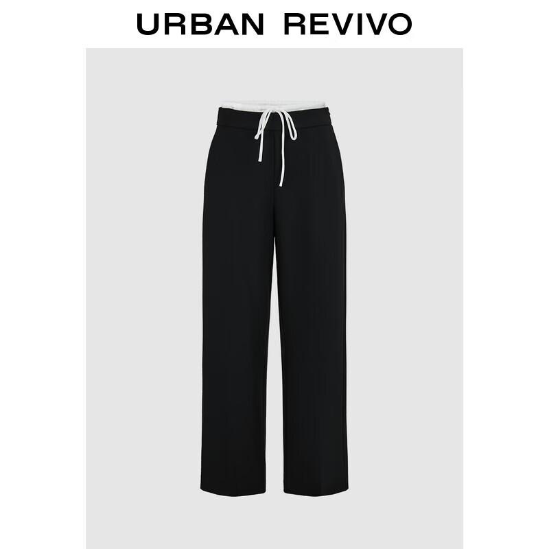 

UR Women s Color Block Drawstring High-Waist Wide-Leg Pants XXS