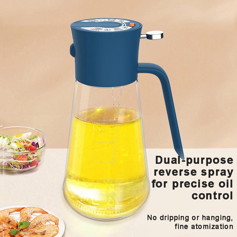700ml Öl Sprühflasche Glas 2 in 1 Überkopf Öl Sprühflasche Küche Speiseölverteiler Küchenwerkzeuge Gadgets Dropshipping