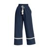 High Waist Loose Fit Wide Leg Pants with Hollow Out Detailing and Drawstring Waistband for Casual Relaxed Style
