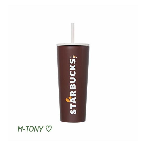 Starbucks SS Autumn Brown Cold Cup Tumbler 473ml (16oz) Overseas Limited Item/Not Released in Japan/Starbucks/Tumbler/Starbucks Tumbler/Starbucks