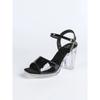 12Cm Clear Heel New Shoes Flat Heel Sexy Transparent Waterproof Table High Heel Sandals Women's High Heels LFD-69192-4