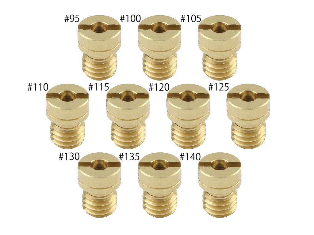POSH 715900-10 Motorcycle Goods Main Jet Set 10 Oversized Main Jet Set KEIHIN Round Size (6X8)