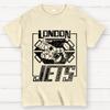 London Jets Unisex 100% Cotton Summer Casual Cool Loose T-Shirt